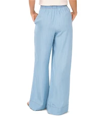 1. STATE Chambray Wide-Leg Pull-On Pants