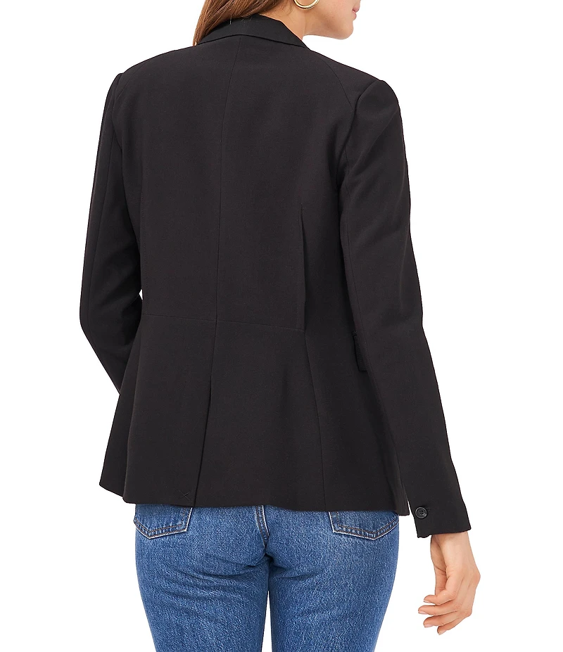 1. STATE Classic Crepe Notch Lapel One Button Blazer