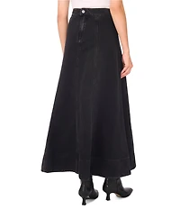 1. STATE Denim Maxi A-Line Skirt