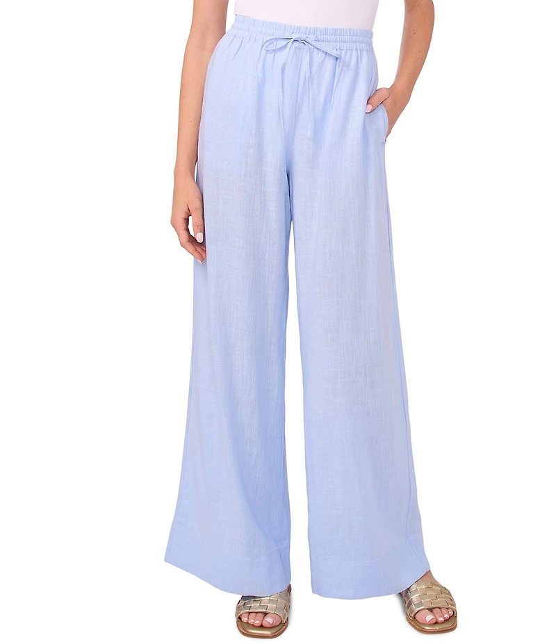1. STATE Drawstring Elastic Waist Wide Leg Pants