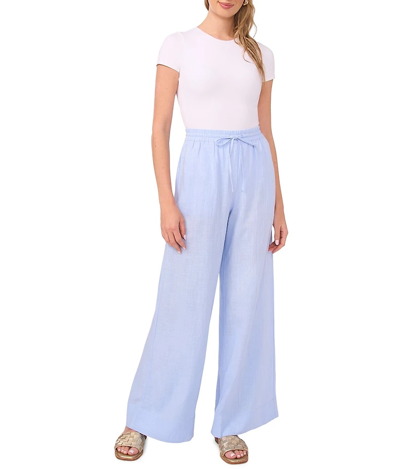 1. STATE Drawstring Elastic Waist Wide Leg Pants