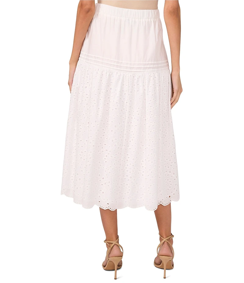 1. STATE Eyelet Midi A-Line Skirt