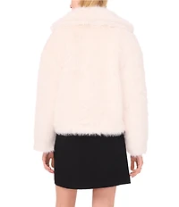 1. STATE Faux Fur Long Sleeve Open Front Coat