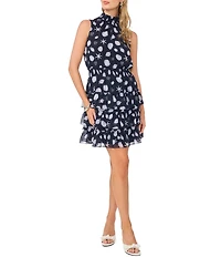 1. STATE Halter Neck Sleeveless Shell Dress