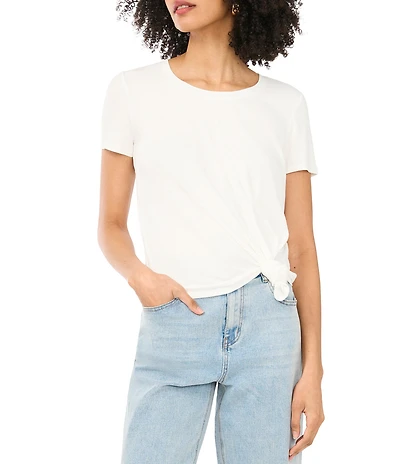 1. STATE Knit Crew Neck Short Sleeve Tee