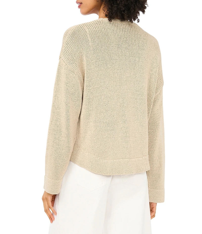 1. STATE Knit V-Neck Long Sleeve Tie Front Cardigan