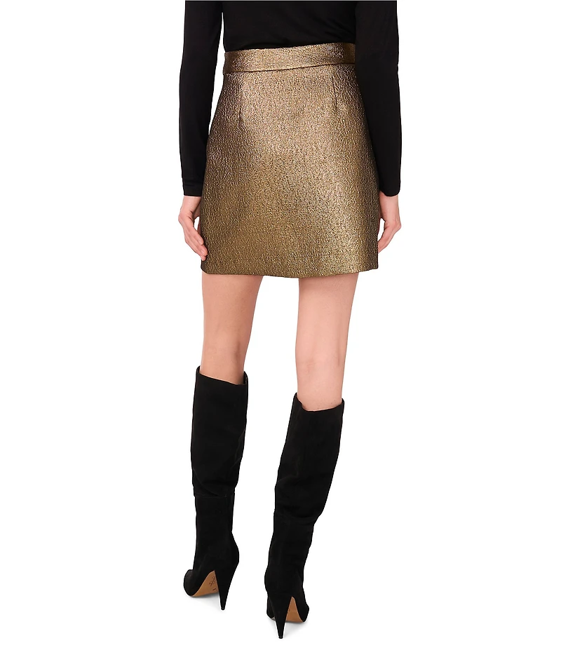 1. STATE Metallic Mini A-Line Skirt