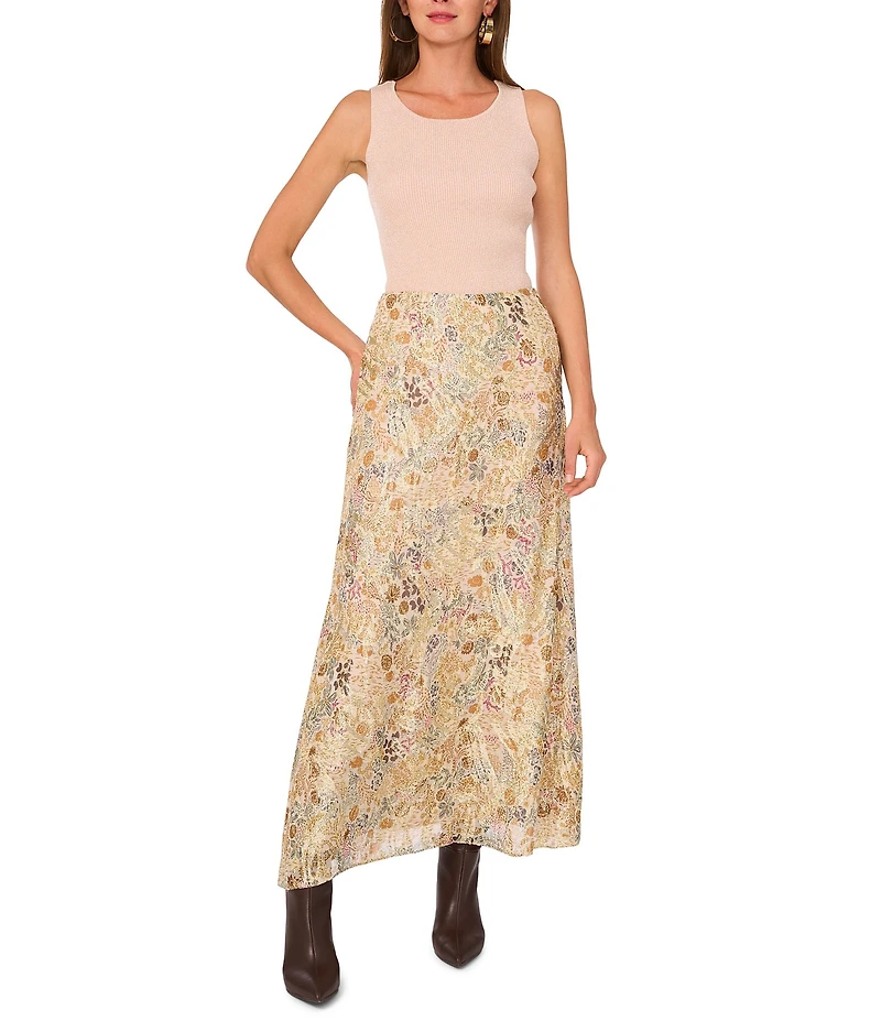 1. STATE Paisley Slip Maxi Skirt