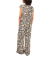 1. STATE Printed Drawstring Wide Leg Pants