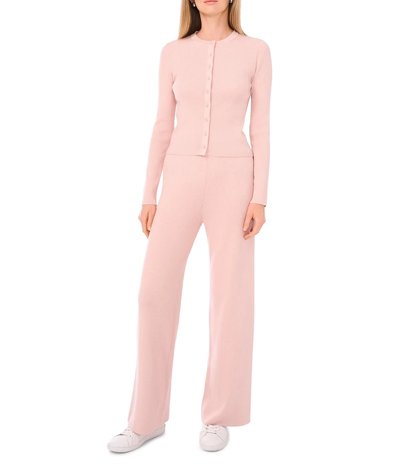 1. STATE Ribbed Pull On Wide Leg Pants