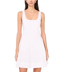 1. STATE Scoop Neck Sleeveless A-Line Dress