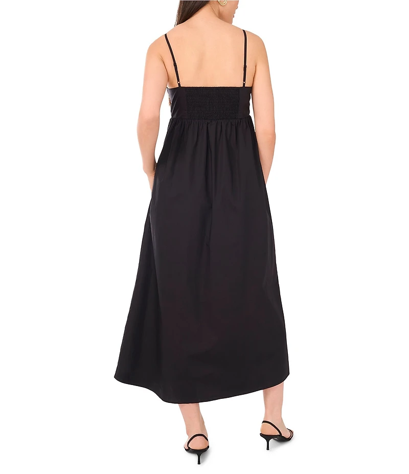 1. STATE Sweetheart Neck Sleeveless Front Bow Maxi Dress