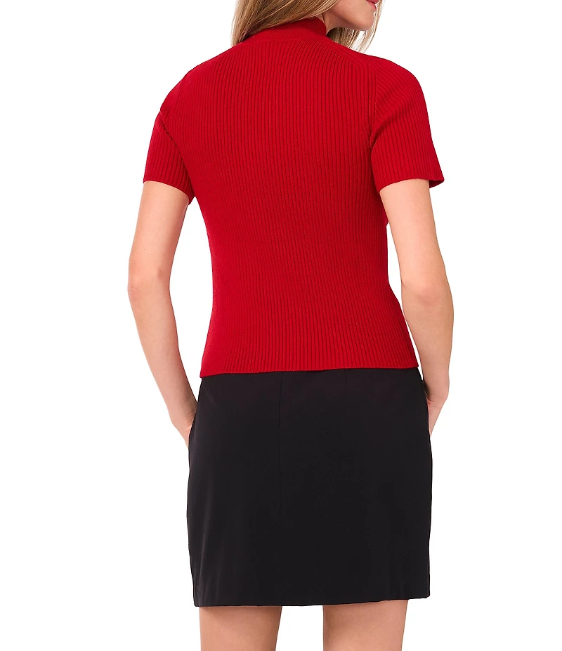 1. STATE Turtle Neck Short Sleeve Sweater