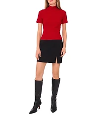 1. STATE Turtle Neck Short Sleeve Sweater