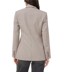 1. STATE Woven Peak Lapel Long Sleeve Blazer