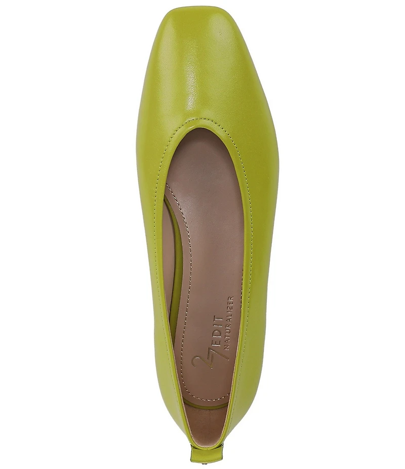 Naturalizer 27 EDIT Carla Leather Square Toe Casual Ballet Flats