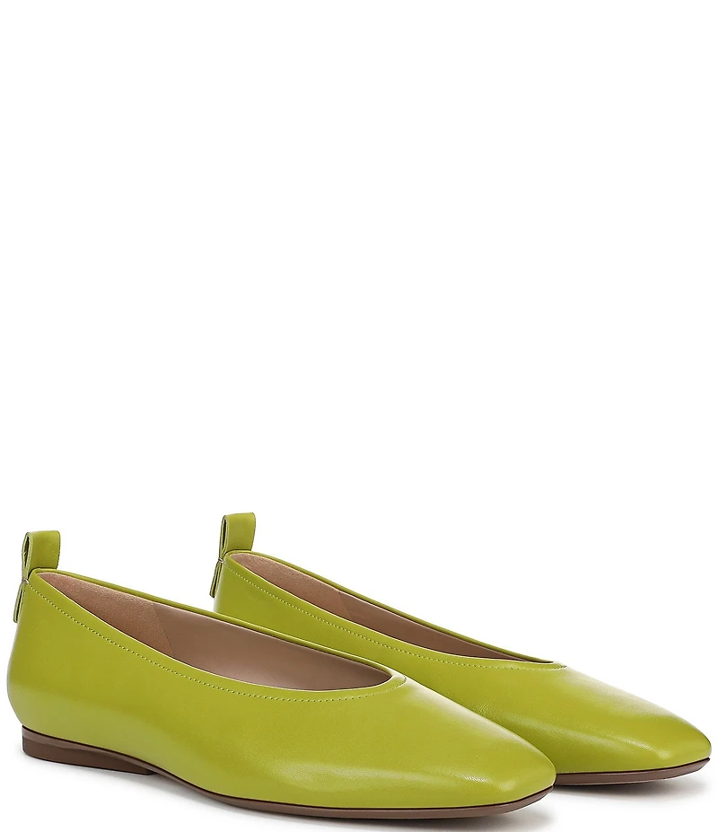 Naturalizer 27 EDIT Carla Leather Square Toe Casual Ballet Flats