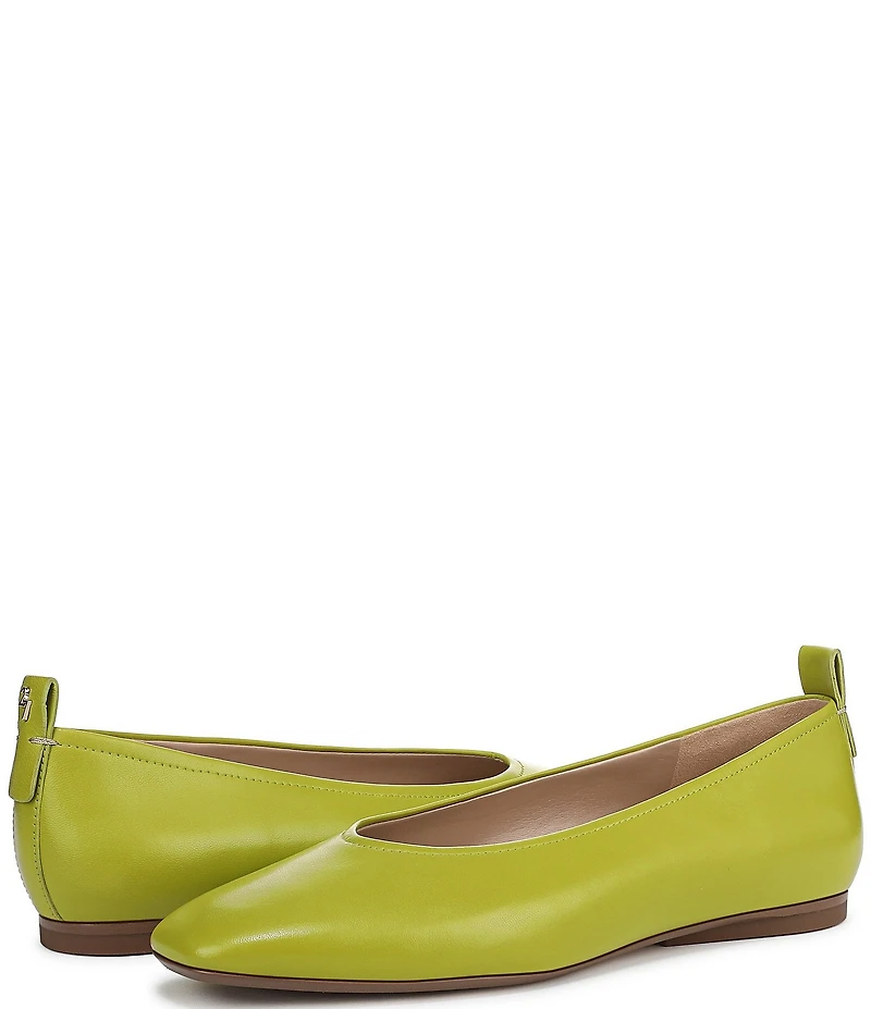 Naturalizer 27 EDIT Carla Leather Square Toe Casual Ballet Flats