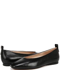 Naturalizer 27 EDIT Carla Leather Square Toe Casual Ballet Flats