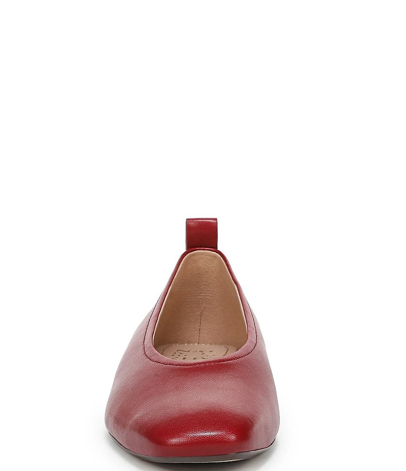 Naturalizer Carla Leather Square Toe Ballet Flats