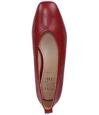 Naturalizer Carla Leather Square Toe Ballet Flats