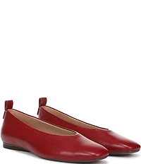 Naturalizer Carla Leather Square Toe Ballet Flats