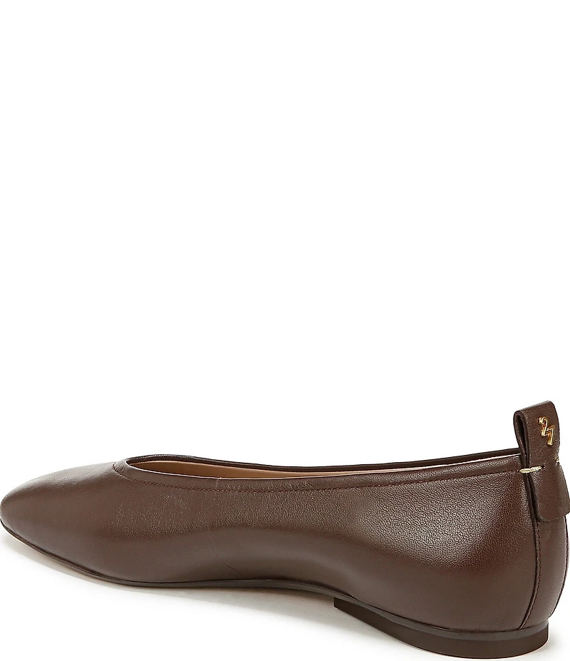 Naturalizer Carla Leather Square Toe Ballet Flats