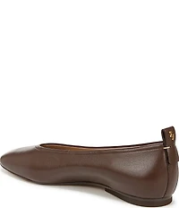 Naturalizer Carla Leather Square Toe Ballet Flats