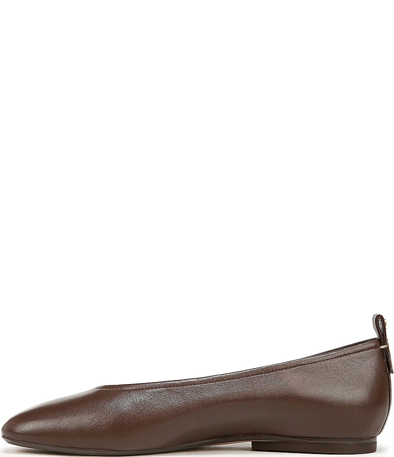 Naturalizer Carla Leather Square Toe Ballet Flats