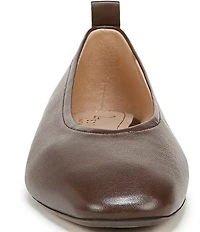 Naturalizer Carla Leather Square Toe Ballet Flats