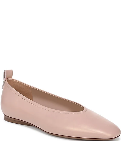 Naturalizer 27 EDIT Carla Leather Square Toe Casual Ballet Flats