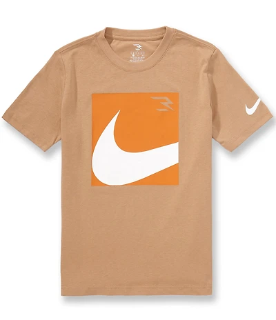 3BRAND By Russell Wilson Big Boys Short-Sleeve Boxed Swoosh T-Shirt