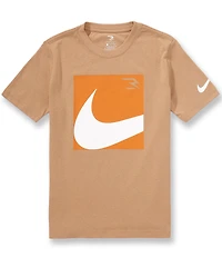 3BRAND By Russell Wilson Big Boys Short-Sleeve Boxed Swoosh T-Shirt