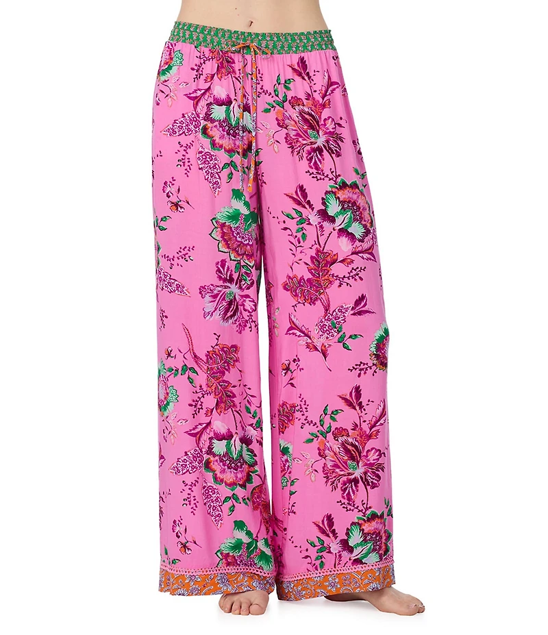 40 Winks Bohemian Floral Print Coordinating Pajama Pants