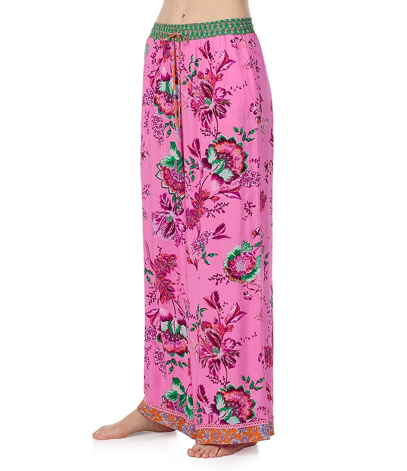 40 Winks Bohemian Floral Print Coordinating Pajama Pants