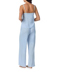40WINKS Solid Sleeveless Round Neck Knit Pajama Set