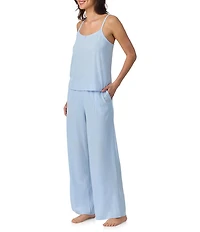 40WINKS Solid Sleeveless Round Neck Knit Pajama Set