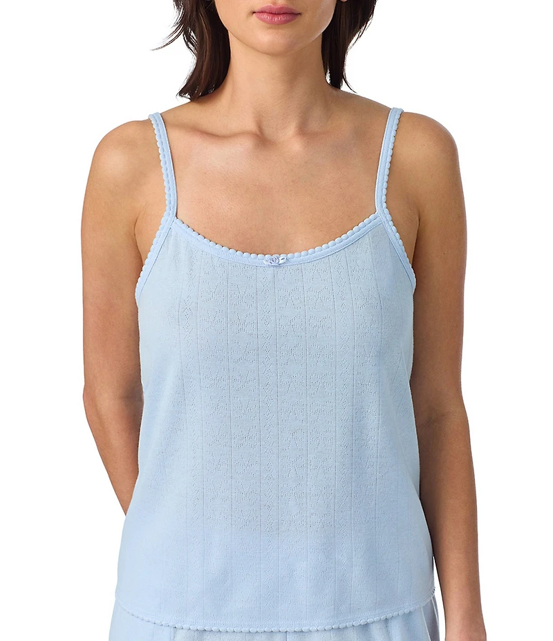 40WINKS Solid Sleeveless Round Neck Knit Pajama Set