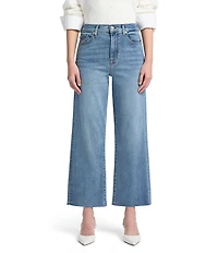 7 For All Mankind Alexa High Rise Wide Leg Cropped Jeans