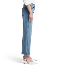 7 For All Mankind Alexa High Rise Wide Leg Cropped Jeans