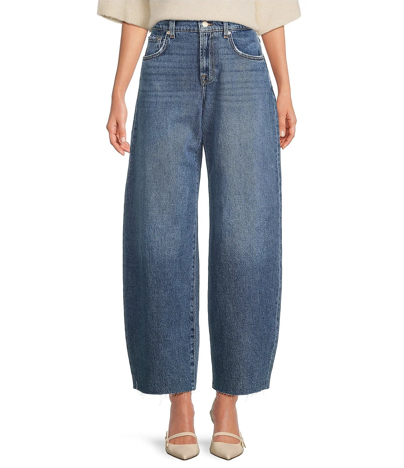 7 For All Mankind Bonnie High Rise Barrel Leg Jeans
