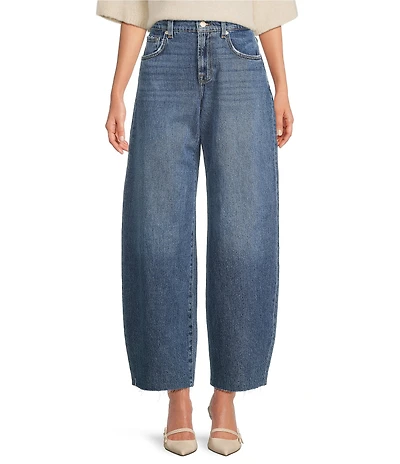 7 For All Mankind Bonnie High Rise Barrel Leg Jeans