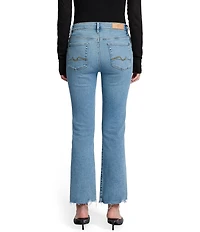 7 For All Mankind Daisy Mid Rise Bootleg Ankle Length Denim Jeans