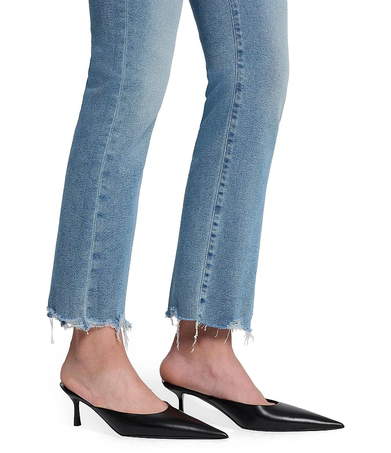 7 For All Mankind Daisy Mid Rise Bootleg Ankle Length Denim Jeans