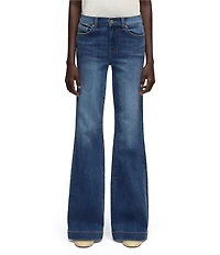 7 For All Mankind Dojo Mid-Rise Trouser Flare Leg Denim Jeans