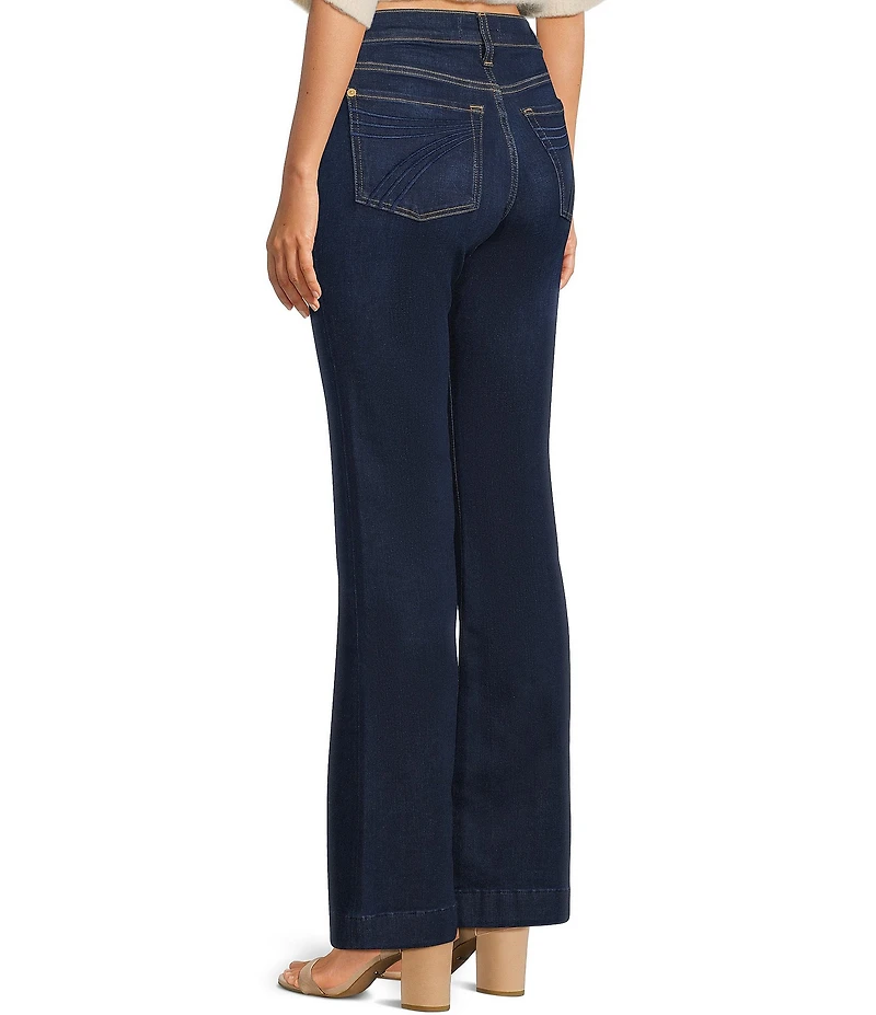 7 For All Mankind Dojo Tailorless Mid-Rise Flare Leg Denim Jeans