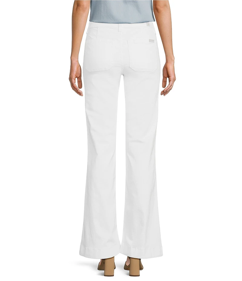 7 For All Mankind Dojo Tailorless Mid Rise Trouser Flare Leg Jeans