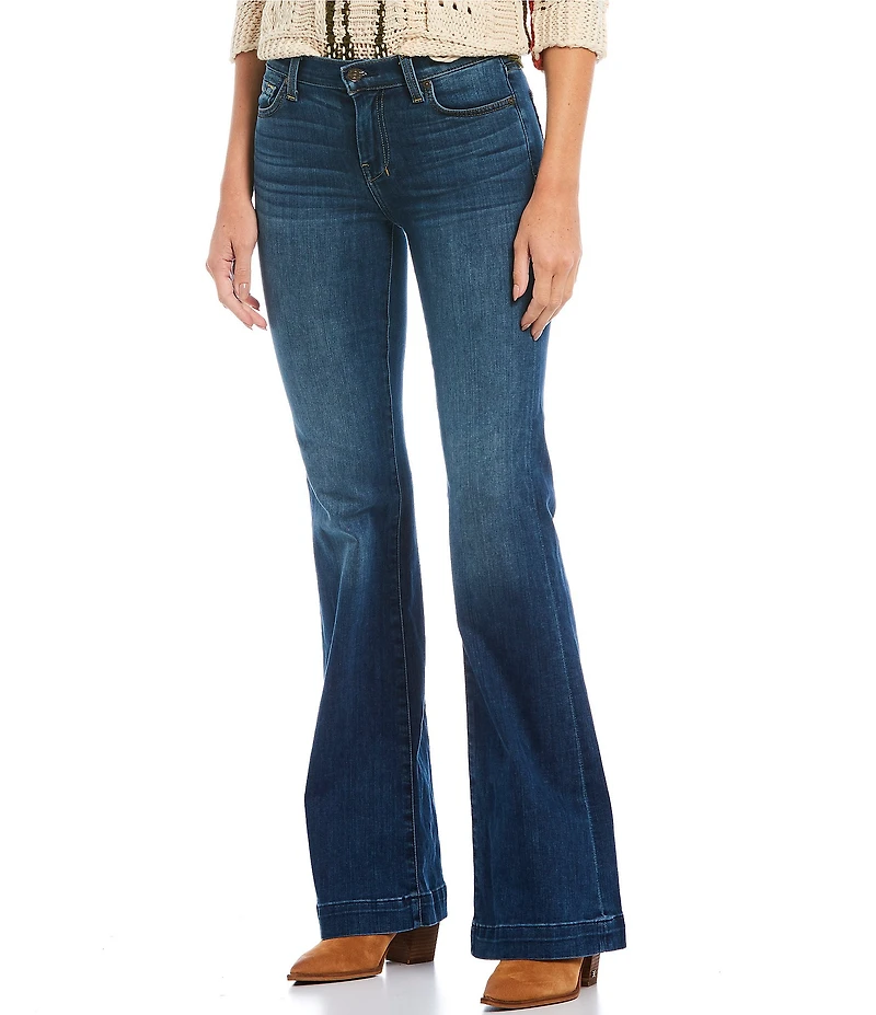 7 For All Mankind Dojo Full Length Flare Denim Jeans