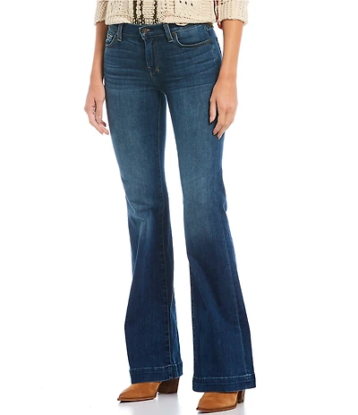 7 For All Mankind Dojo Full Length Flare Denim Jeans