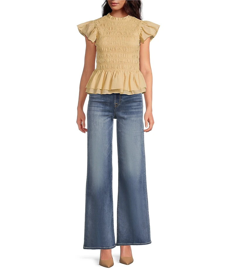 7 For All Mankind Jo Ultra High Rise Wide Leg Jeans